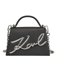 Karl Lagerfeld Kleine Crossbody-Tasche mit K/Signatur Black