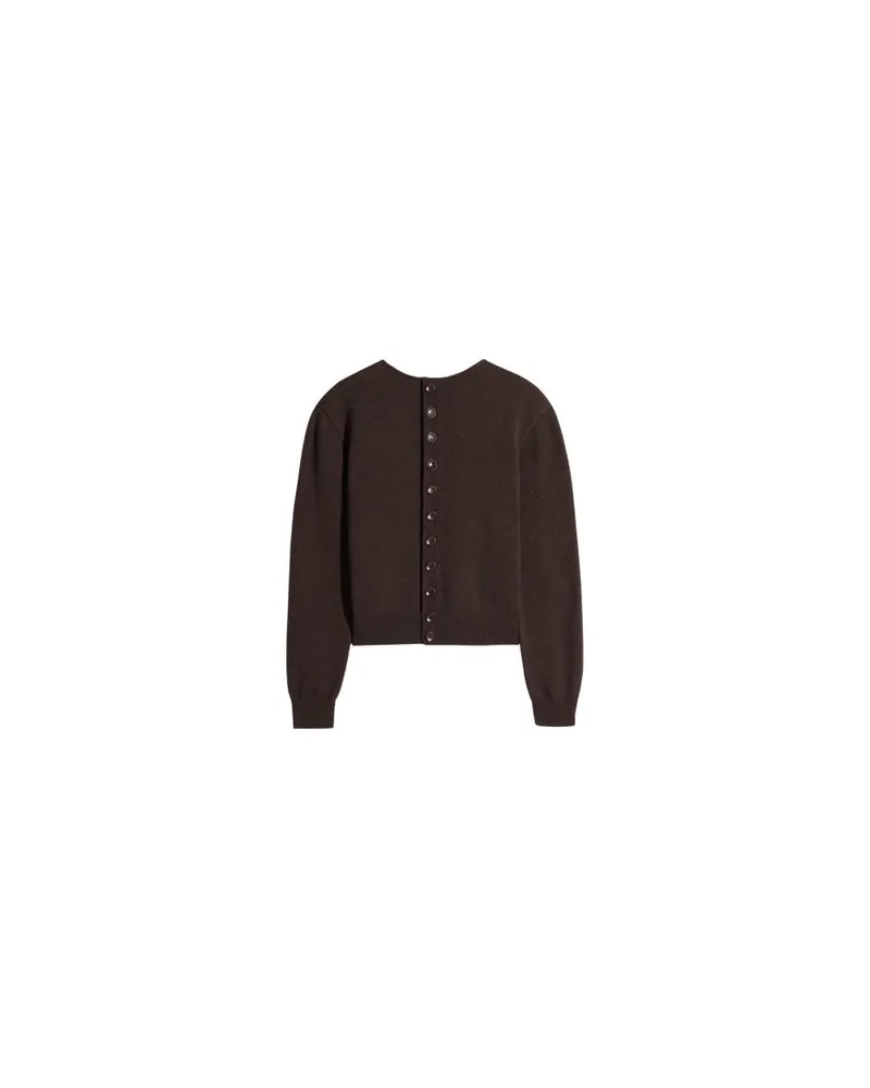 Christophe Lemaire Wendbarer Pullover mit Knöpfen Black