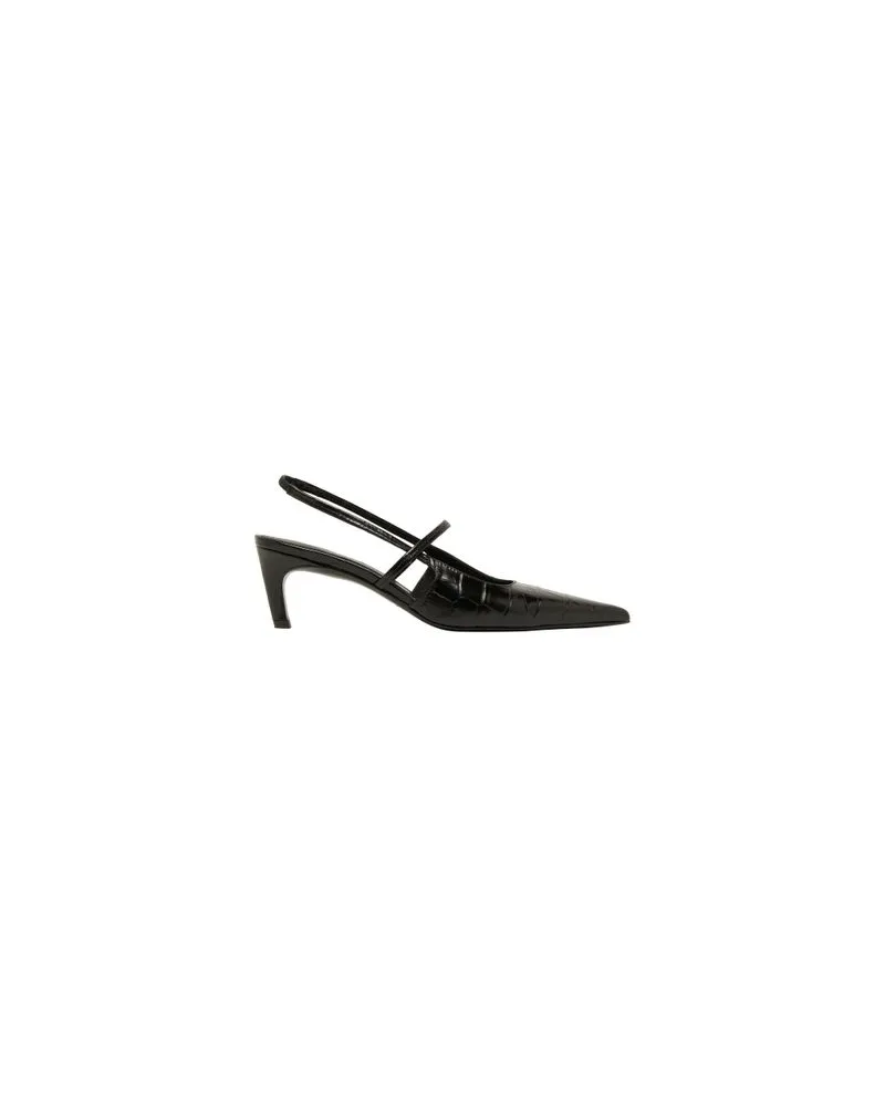 Totême Slingpumps The Sharp Slingbacks Black