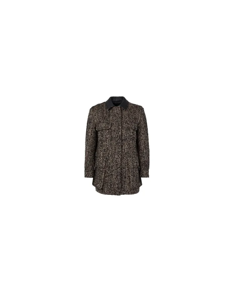 Bottega Veneta Asymmetrisches Kleid in lammleder Brown