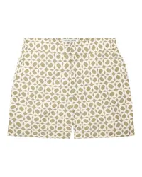 Frescobol Carioca Klassische Badeshorts Ipanema Weave Green