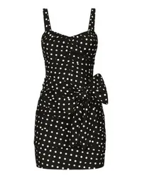 Dolce & Gabbana Gepunktetes Minikleid Black