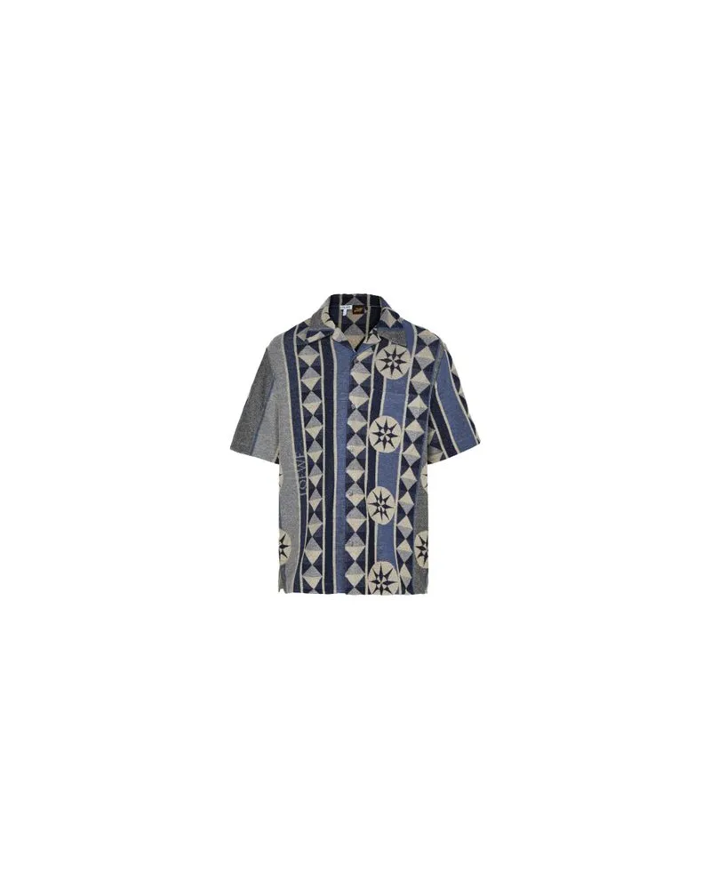 Loewe Short-sleeved terrycloth shirt Blue