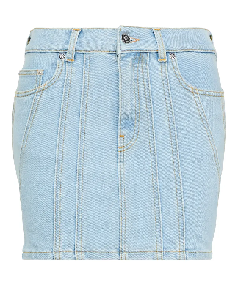 Thierry Mugler Minirock aus Jeans 
