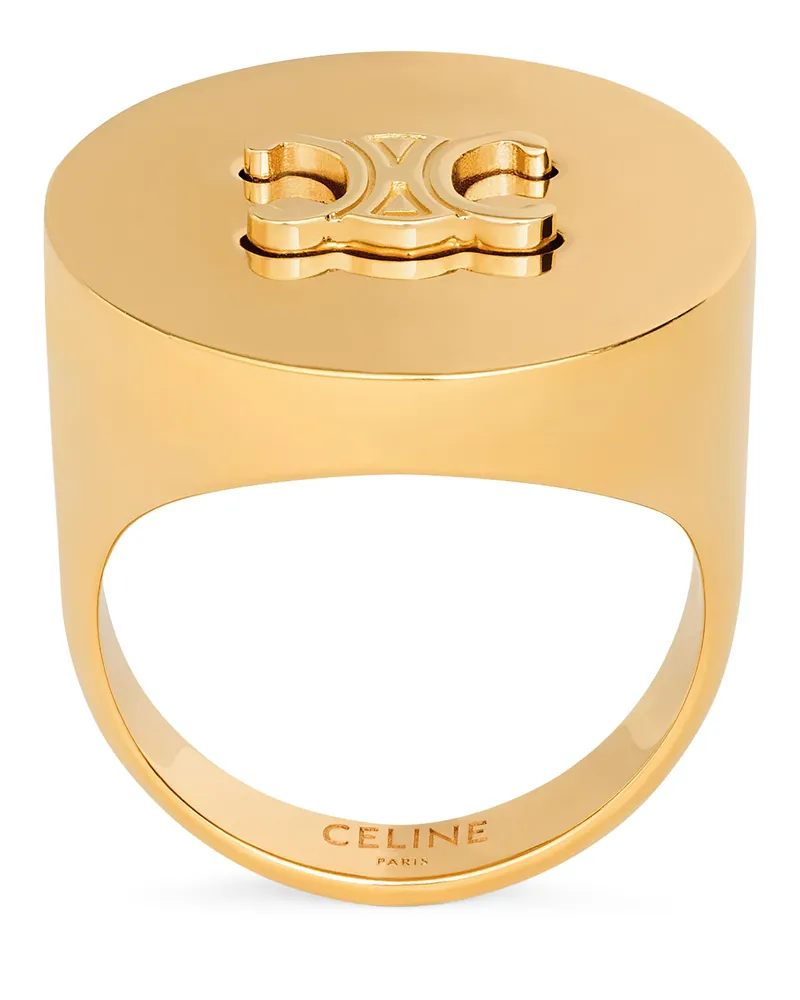 Celine Triomphe ring aus messing mit gold-finish 