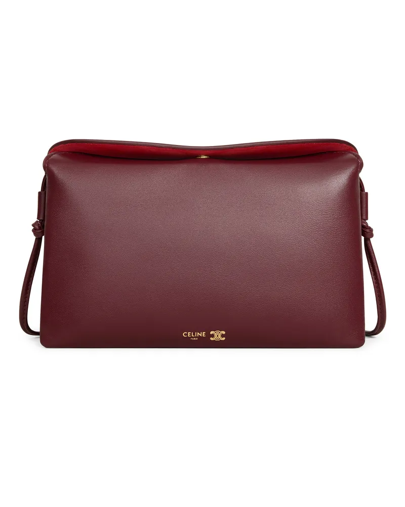 Celine Trio flap aus glattem lammleder 