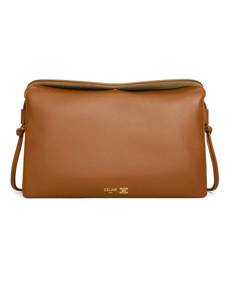 Celine Trio flap aus glattem lammleder 