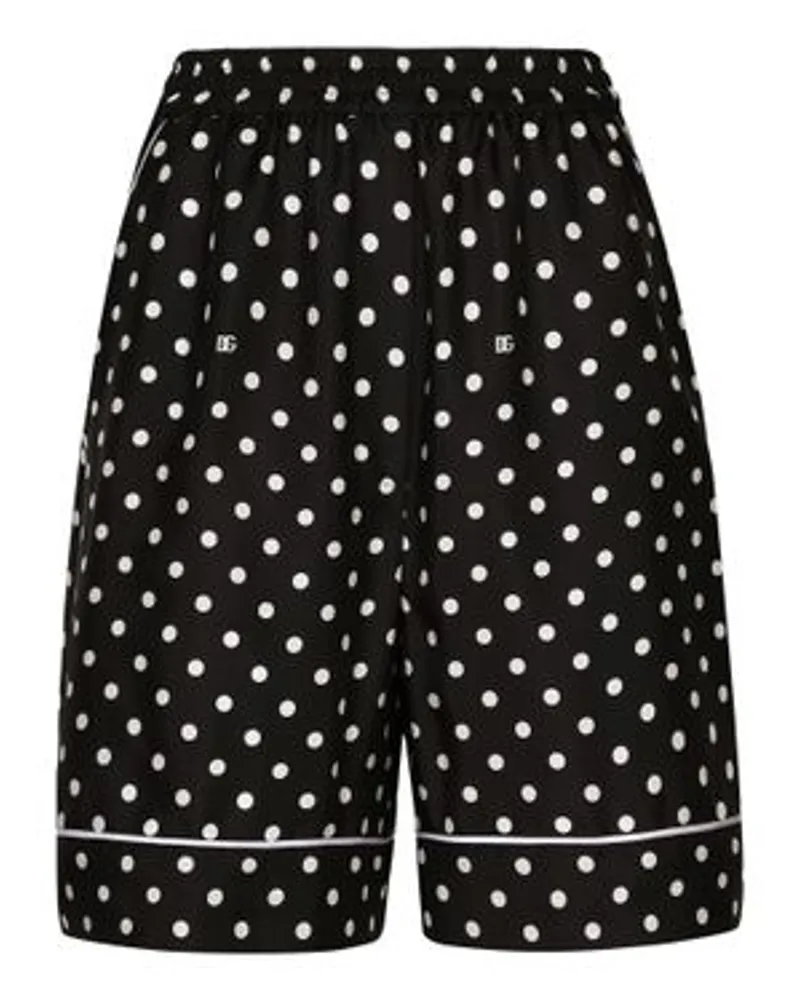 Dolce & Gabbana Pyjama-Shorts Black