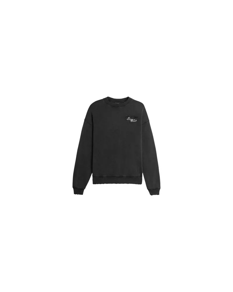 Axel Arigato Sweatshirt in Distressed-Optik Wes Black