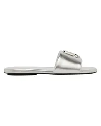 Marc Jacobs The J Marc Metallic-Sandale Silver