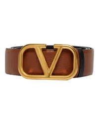 Valentino Garavani Wendegürtel Vlogo Signature 4 cm Brown