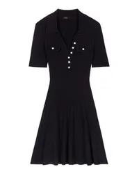 Maje Kurzes Strickkleid Black