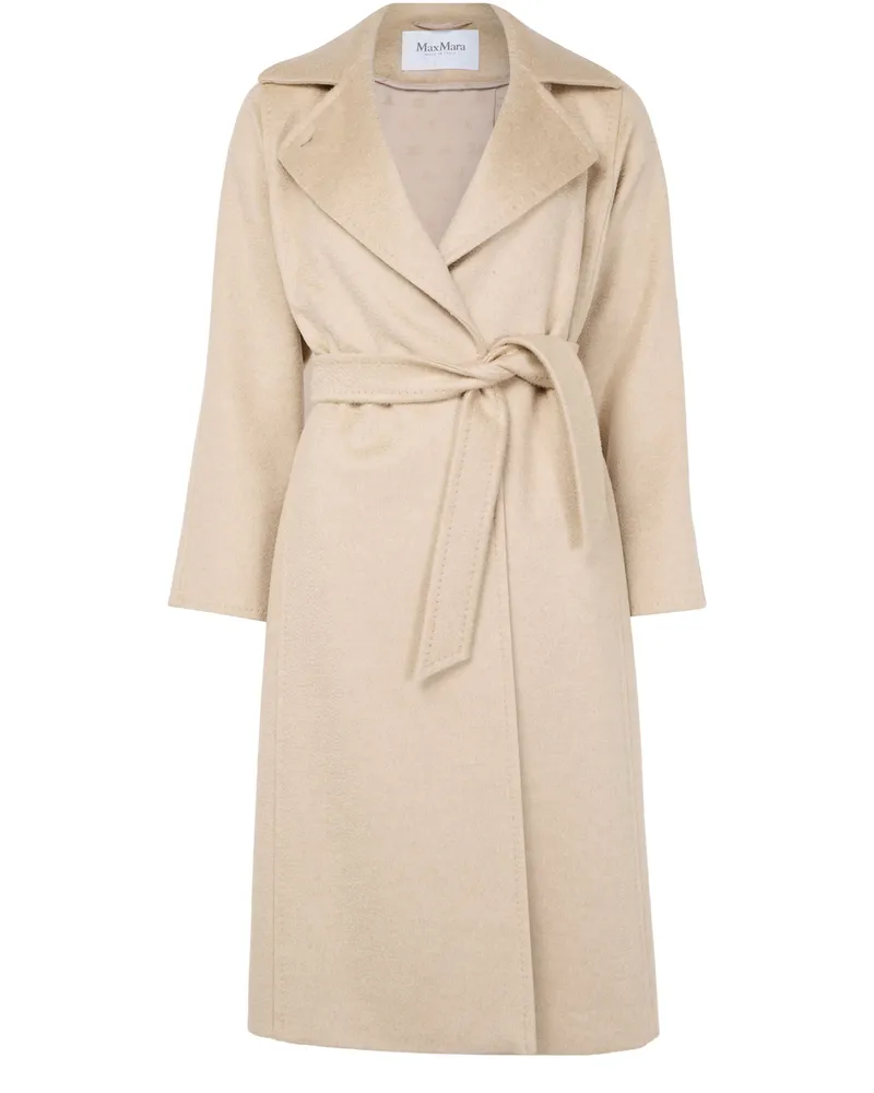 Max Mara Langer Mantel mit Gürtel 