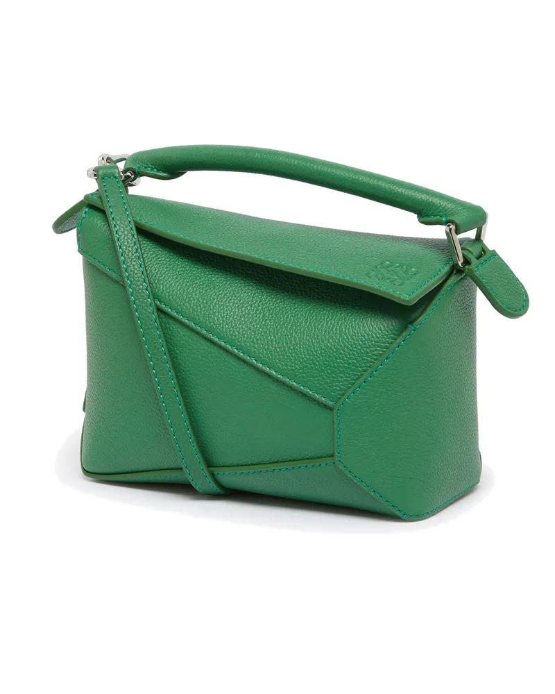 Loewe Mini-Tasche Puzzle Edge aus genarbtem Kalbsleder 