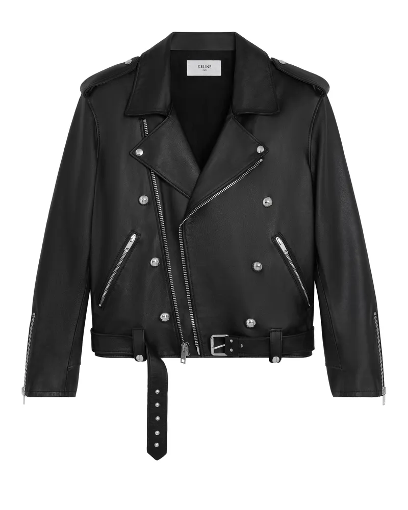 Celine Bikerjacke Mit Lockerer Passform Aus Kalbsleder 