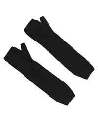 Barrie Fingerlose Kaschmir-Handschuhe Black