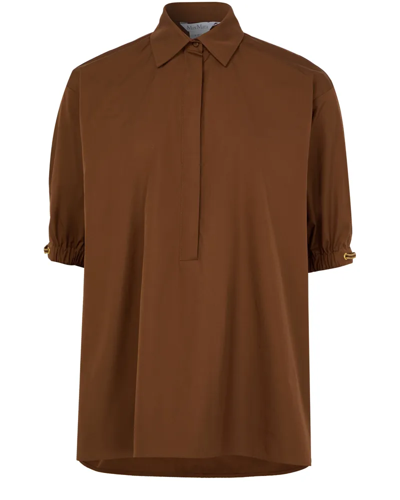 Max Mara Bluse aus Baumwollpopeline Teano 
