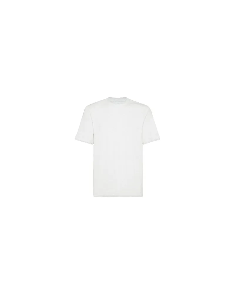 Brunello Cucinelli Layering Fake T-Shirt White