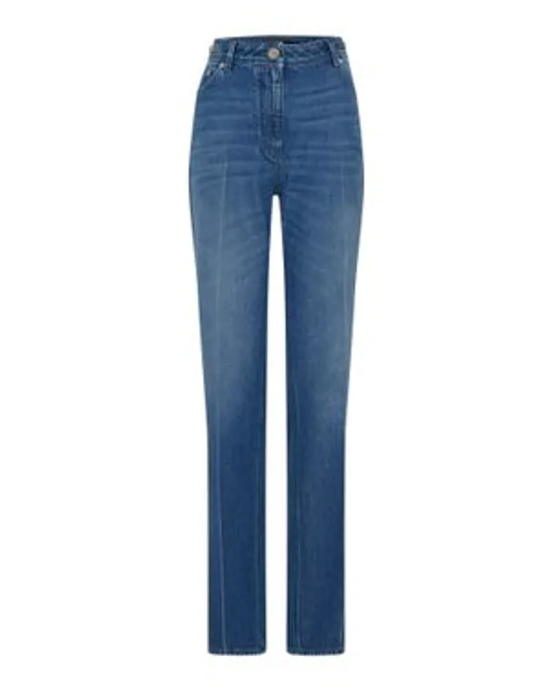 Versace Gerade Jeans Blue
