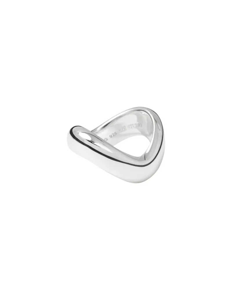 Bottega Veneta Rock Intrecciato Metallic aus lammleder Silver