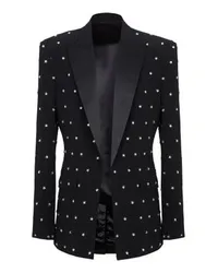 Balmain Jacke mit Sterne-Stickerei Black