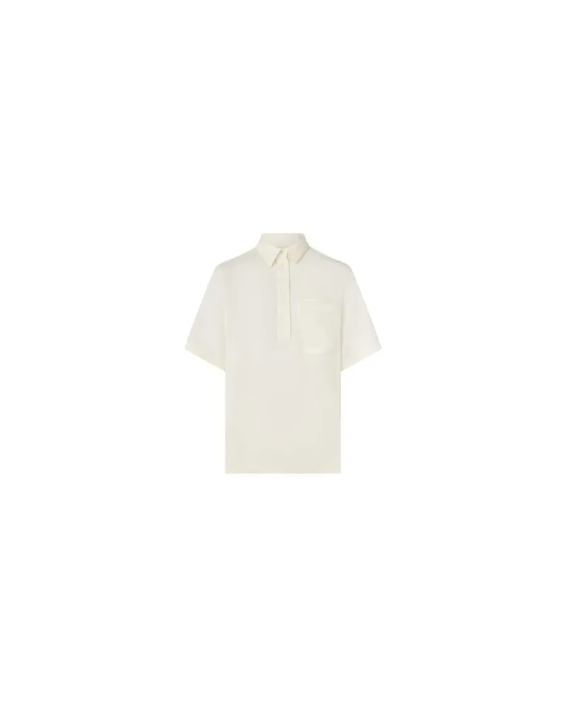 Totême Fließendes Poloshirt Off-white