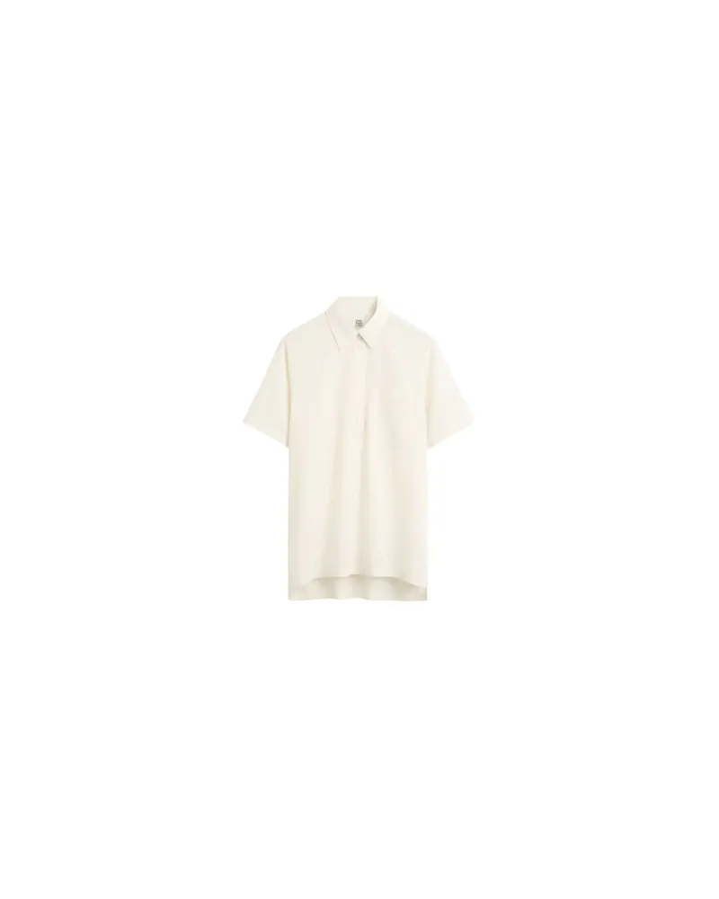 Totême Fließendes Poloshirt Off-white