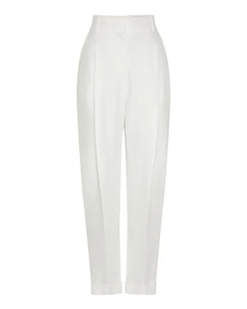 Alexander McQueen Bundfaltenhose White