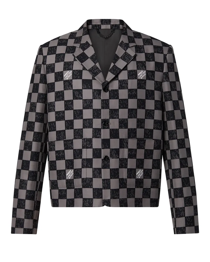 Louis Vuitton Jacke mit kantiger Passform und Damier-Motiv 
