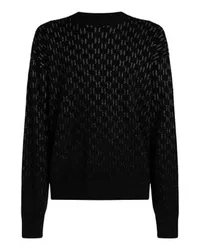 Karl Lagerfeld KL Monogram Pullover Black