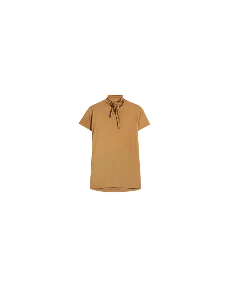 Christophe Lemaire Short-sleeved top with scarf Red