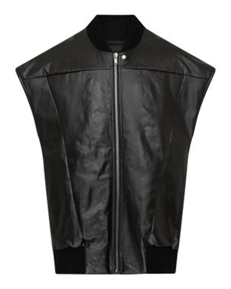 Rick Owens Wattierte Jeansweste Black