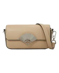 Karl Lagerfeld Kleine Crossbody-Tasche mit K-Signatur-Fächer Beige