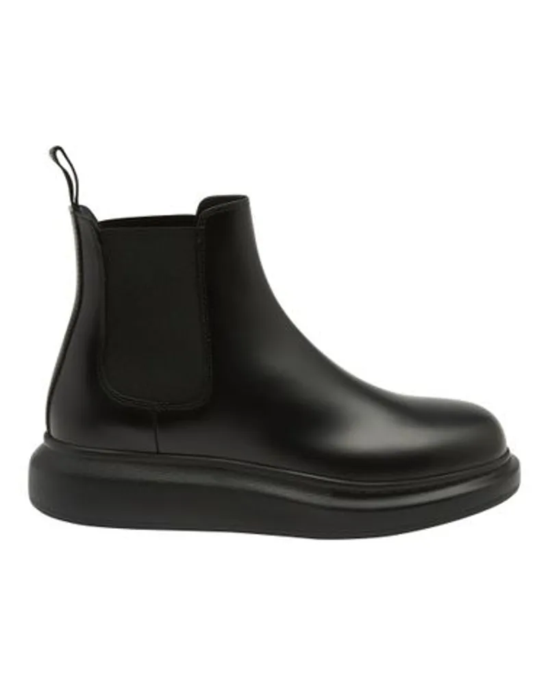 Alexander McQueen Oversize-Stiefeletten Black