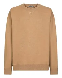 Dolce & Gabbana Pullover mit Rundhalsausschnitt Beige