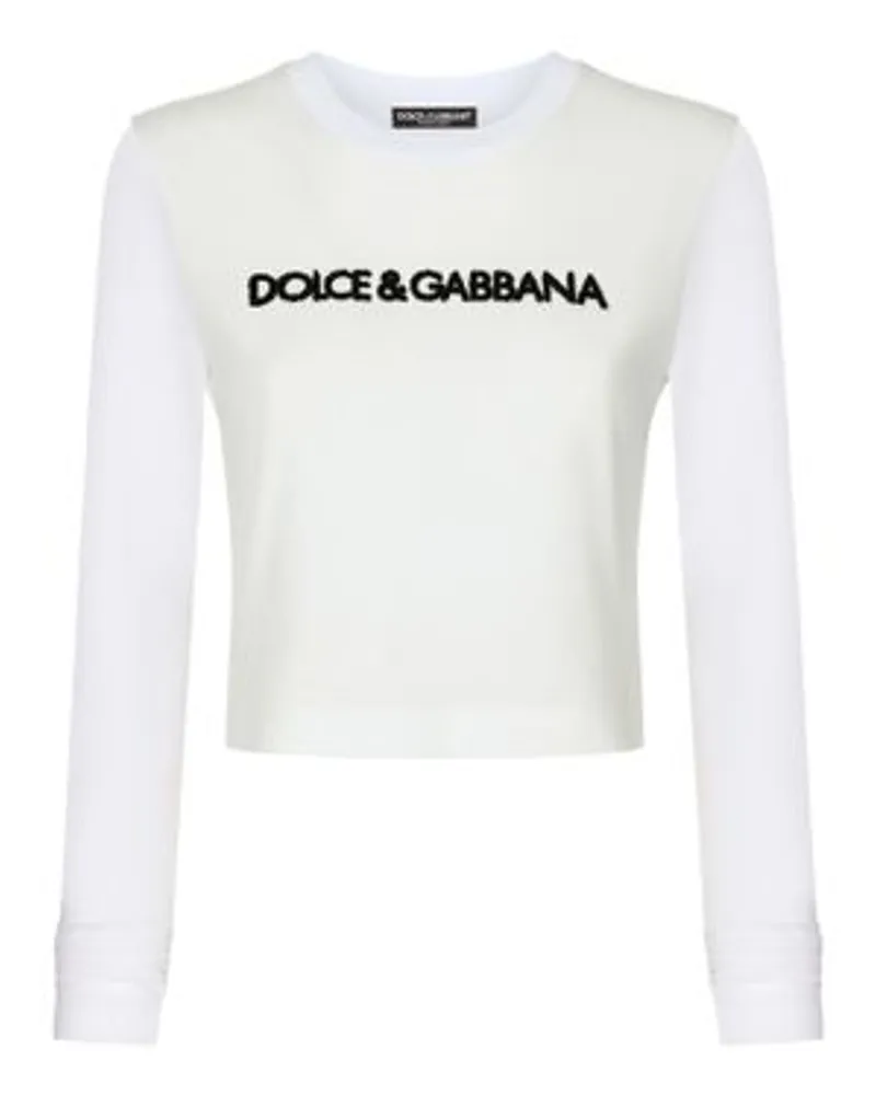 Dolce & Gabbana Langarm-T-Shirt White