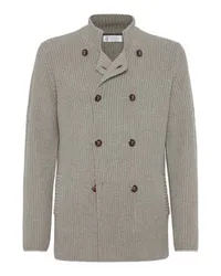 Brunello Cucinelli Cardigan mit Knöpfen Green