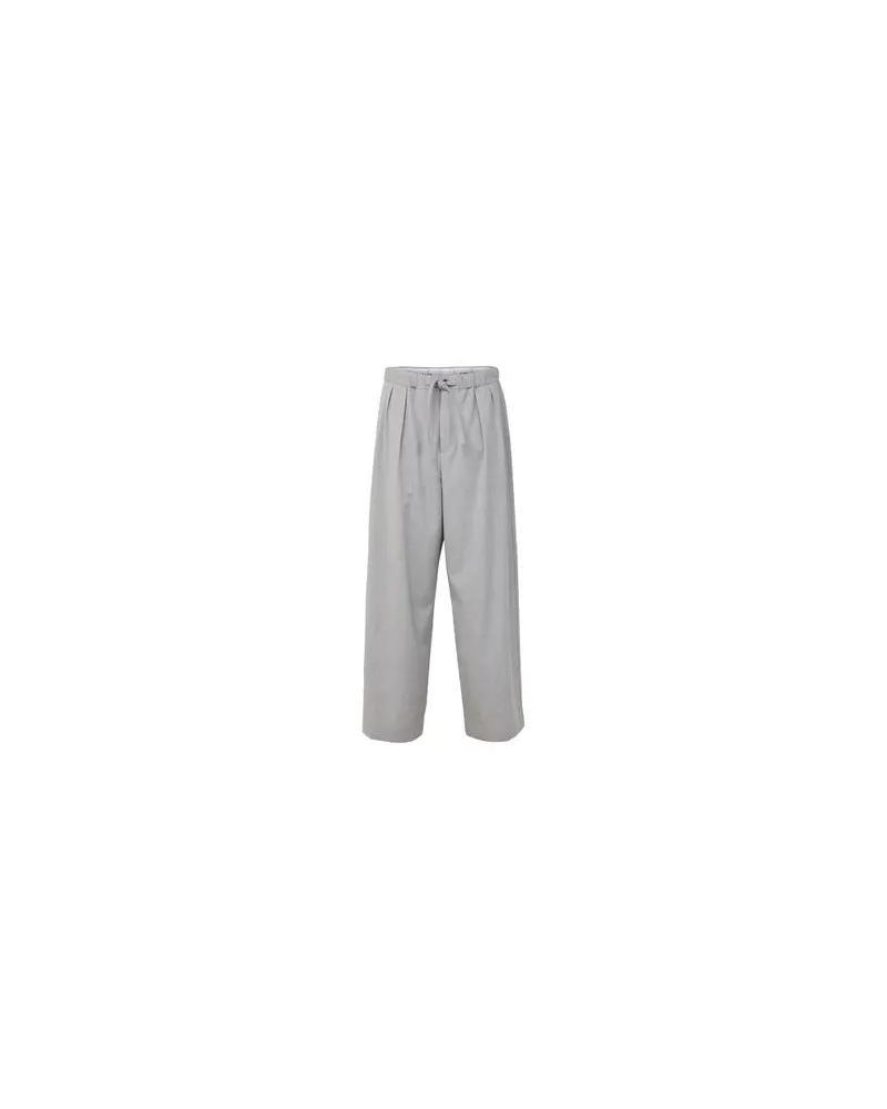 Loewe Hose mit Kordelzug aus Wolle Grey