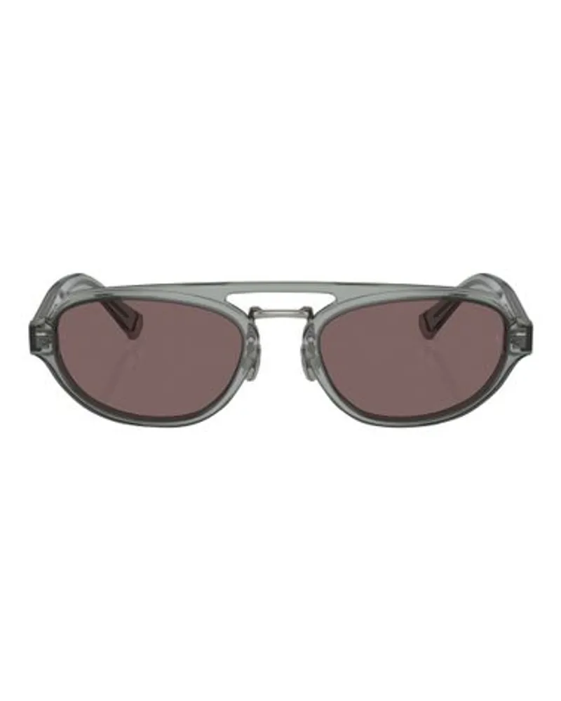 Brunello Cucinelli Ovale Sonnenbrille Grey