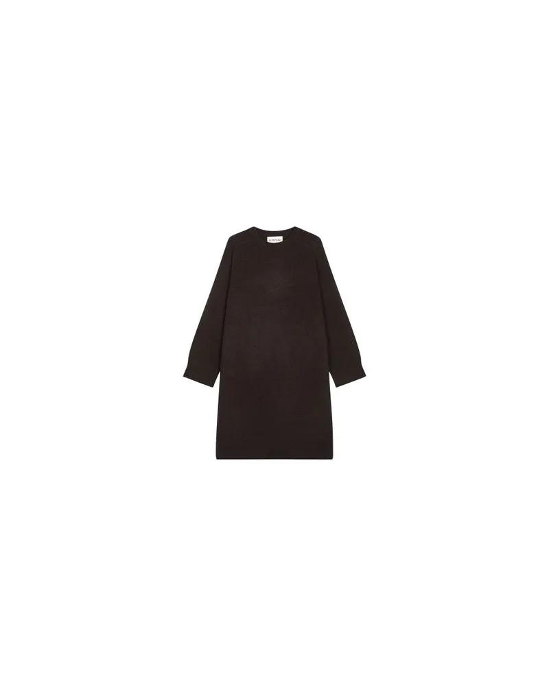 Moncler Jacke mit Reißverschluss Leuctre Brown