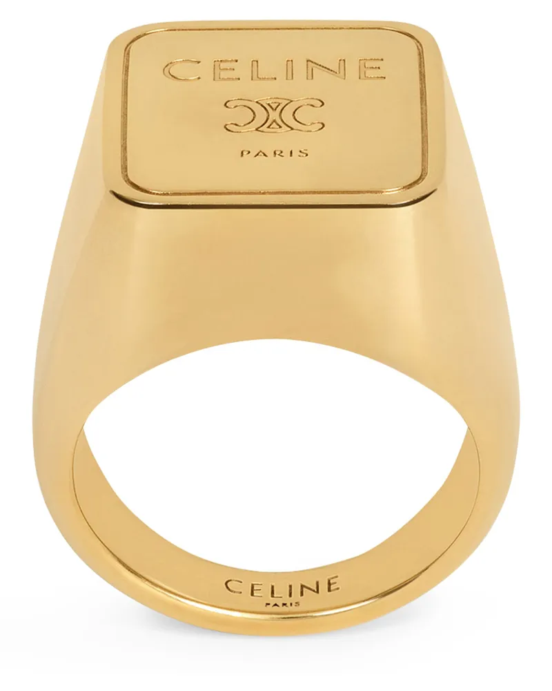 Celine Triomphe cage ring aus messing mit gold-finish 