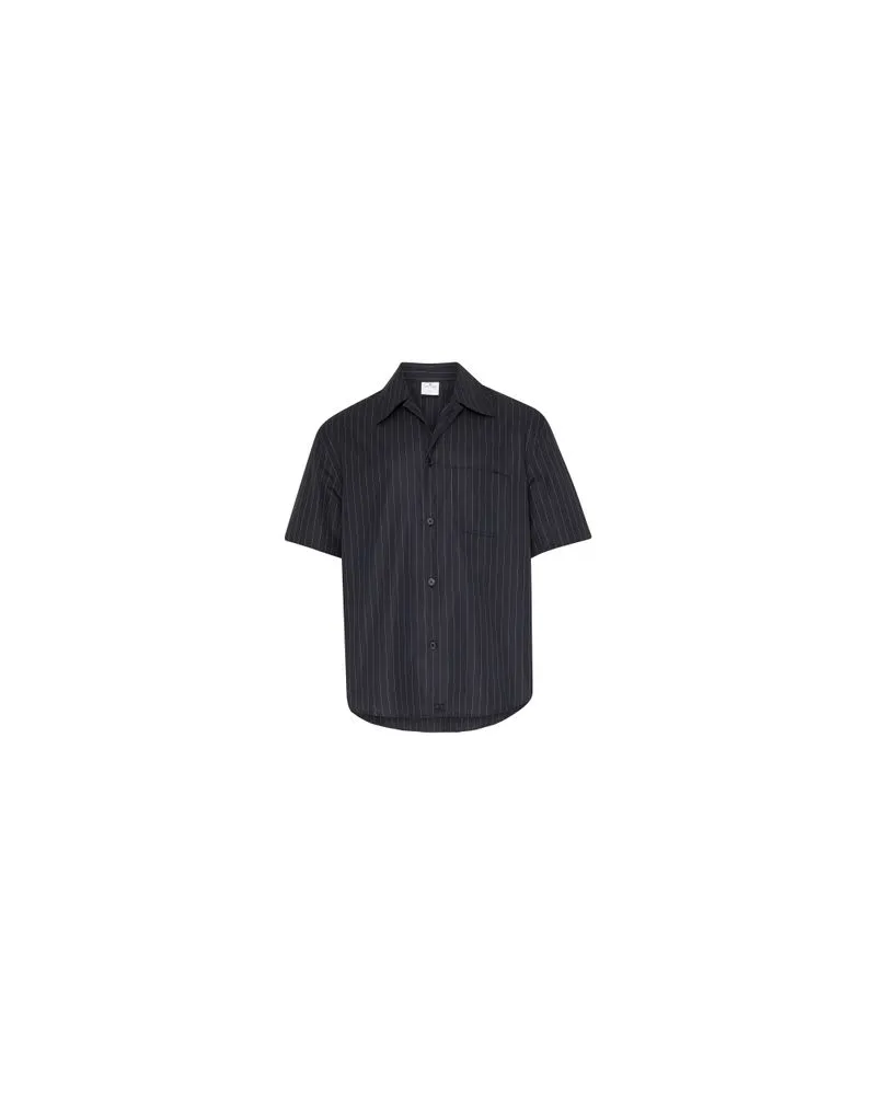 Courrèges Nadelstreifen-Hemd Black