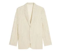 Classic jacket in striped wool
