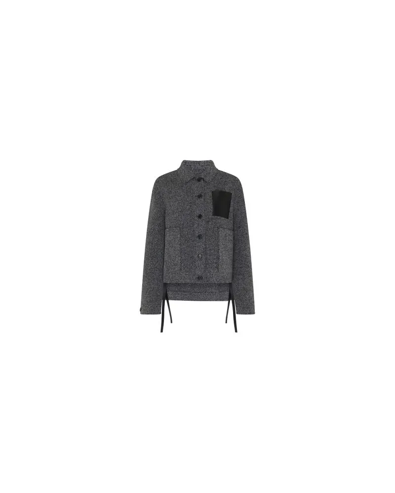 Chloé Lederjacke Grey