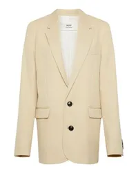 AMI Paris Jacke mit zwei Knöpfen Beige