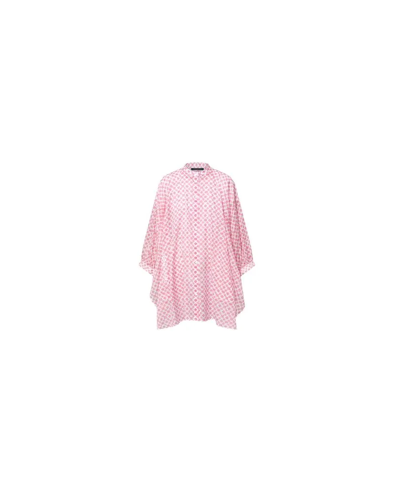Louis Vuitton Kleid mit Fledermausärmeln und Blurry Monogram-Motiv Pink