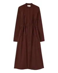 Jil Sander Hemdkleid mit Schößchen und lässigem Schnitt Brown