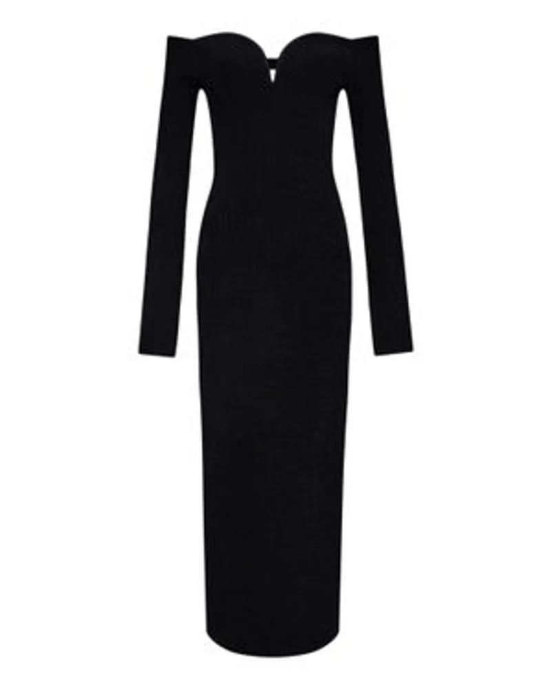 GALVAN Langärmeliges Kleid Grace Black