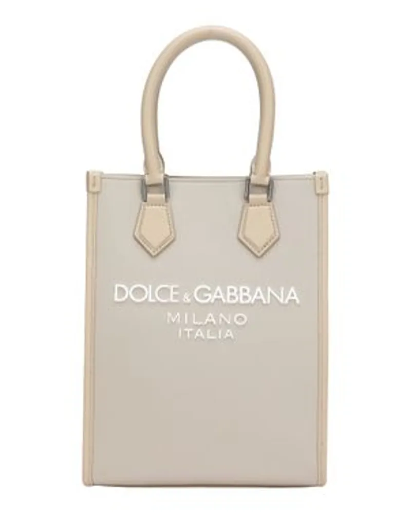 Dolce & Gabbana Kleine Nylontasche Beige