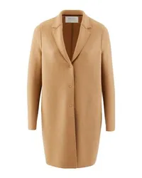 Harris Wharf London Cocoon coat in felted wool Beige